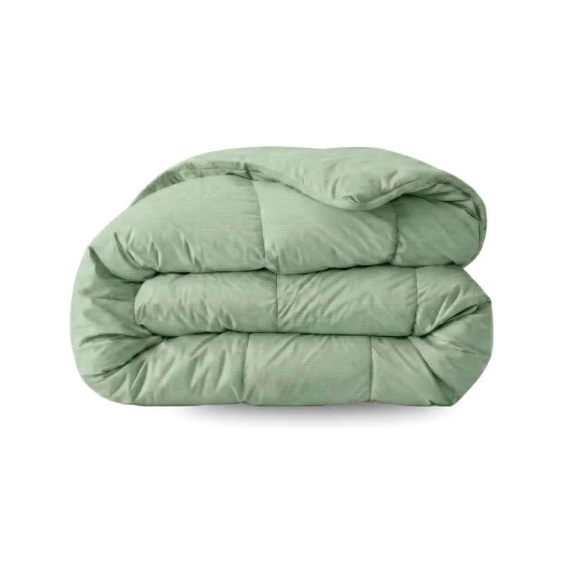 Zelesta Pure Uni Baumwolle Bettdecke - Natural Green