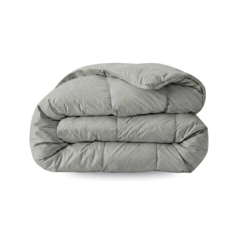 Zelesta Pure Uni Baumwolle Bettdecke - Morning Grey