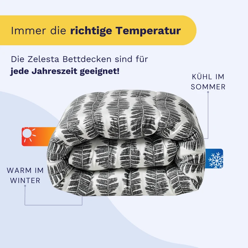 Zelesta Comfort Design Bettdecke - Savanna Feather