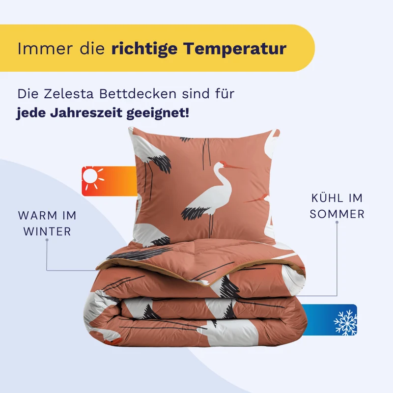 Zelesta Pure Kids Baumwolle Bettdecke - Terra Crane