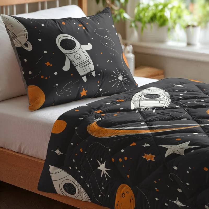 Zelesta Pure Kids Baumwolle Bettdecke - Space Man