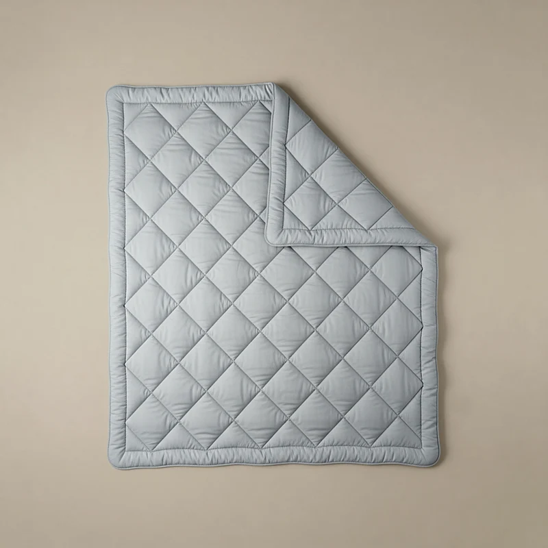 Zelesta Comfort Uni Diamond Bettdecke – Grau-Blau