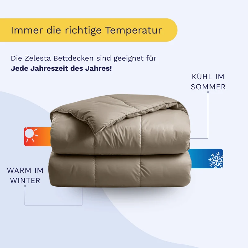 Zelesta Satinbed Baumwolle - Beautiful Brown