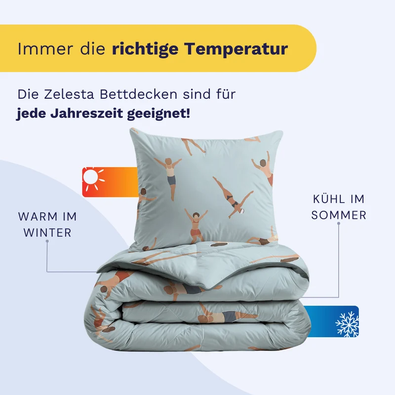 Zelesta Pure Kids Baumwolle Bettdecke - Swimmers