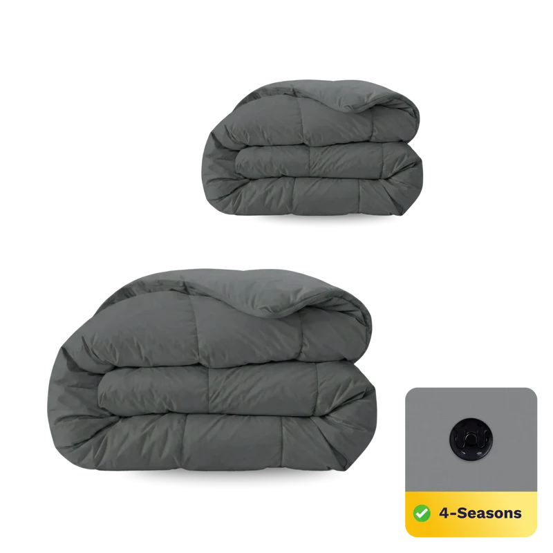Zelesta Wonderbed 4-Jahreszeiten Double - Stone Grey