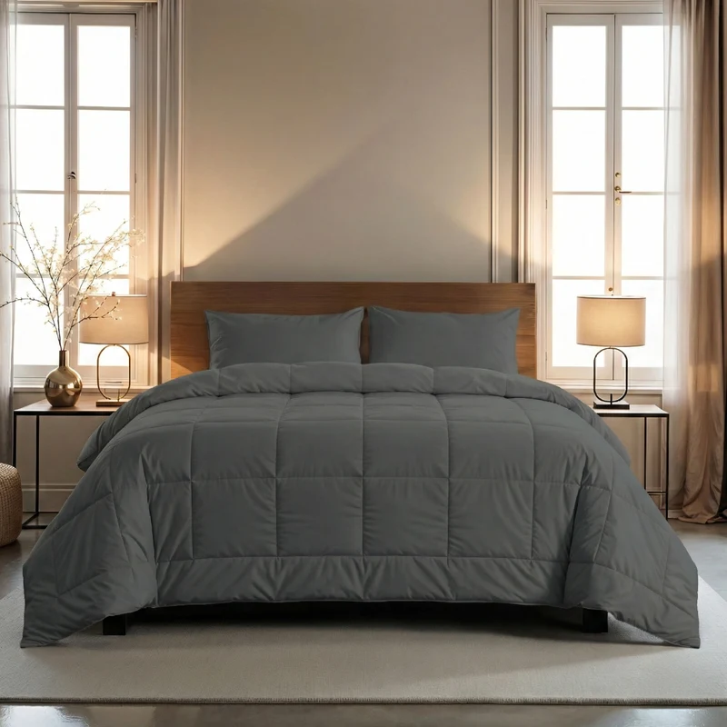 Zelesta Comfort Uni Bettdecke – Steingrau