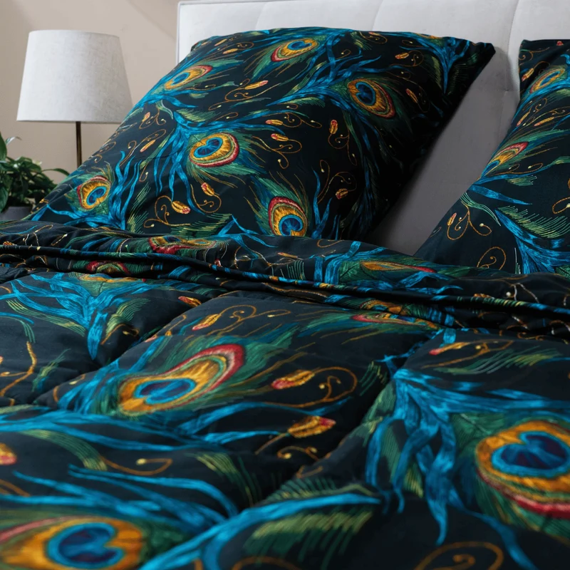 Zelesta Wonderbed 4-Jahreszeiten double - Peacock Feathers