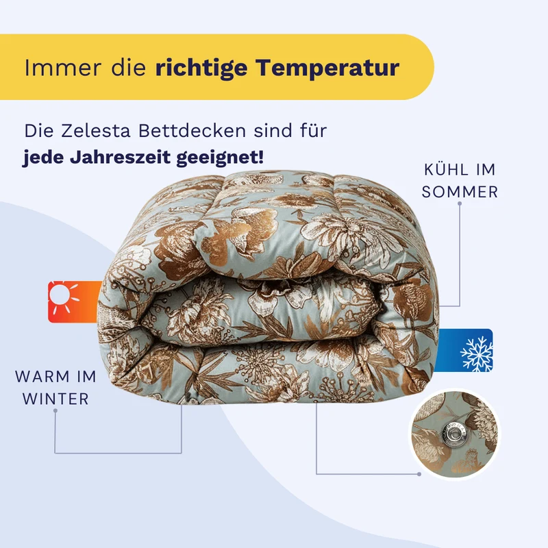 Zelesta Wonderbed 4-Jahreszeiten Double - Botanic Chique