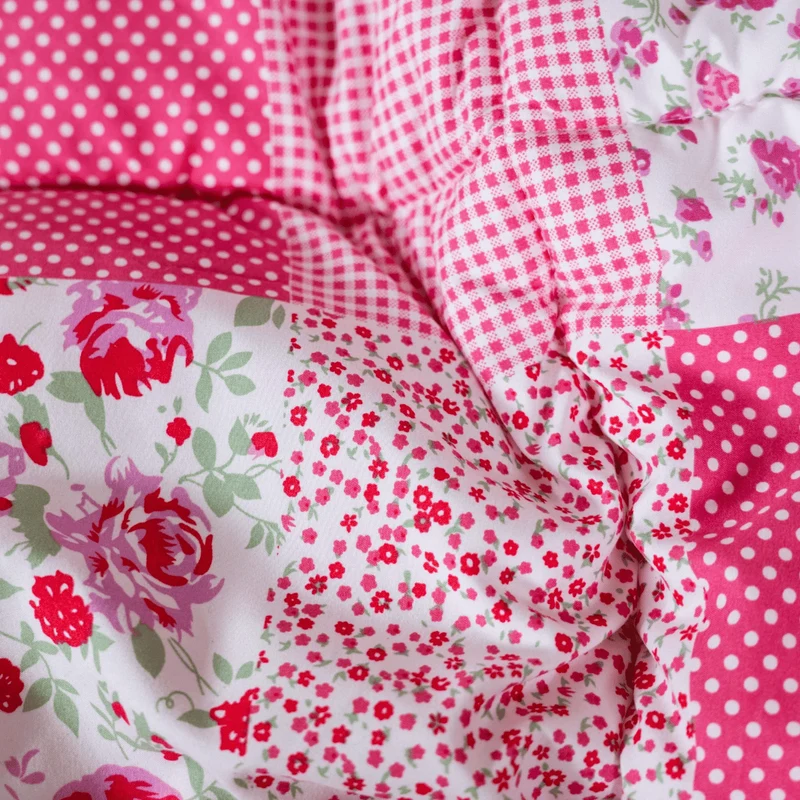 Zelesta Comfort Design Bettdecke - Patchwork Rosa