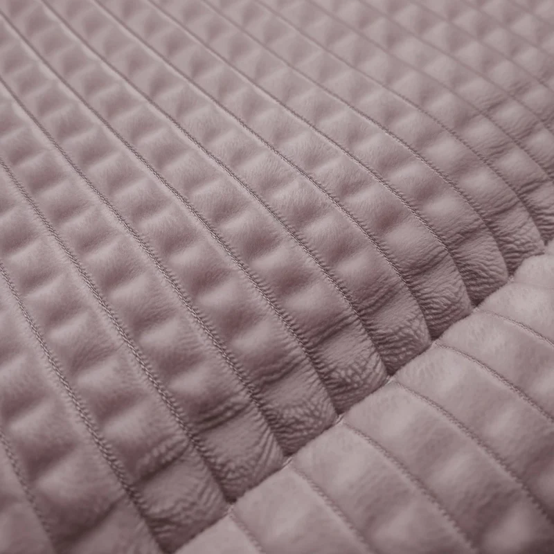Zelesta Special Teddy Check Bettdecke - Altrosa