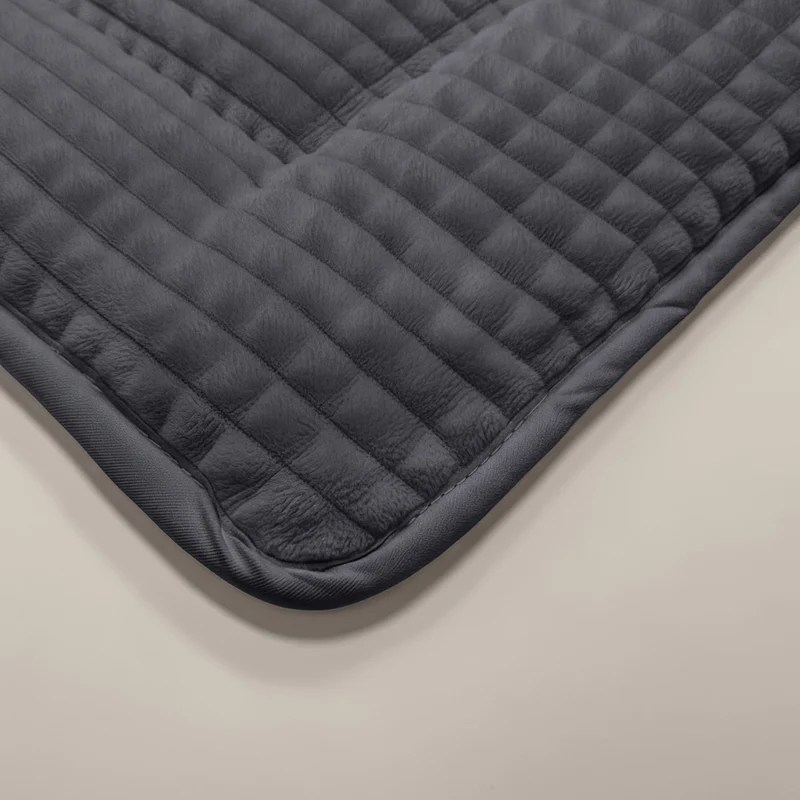 Zelesta Special Teddy Check Bettdecke - Anthrazit