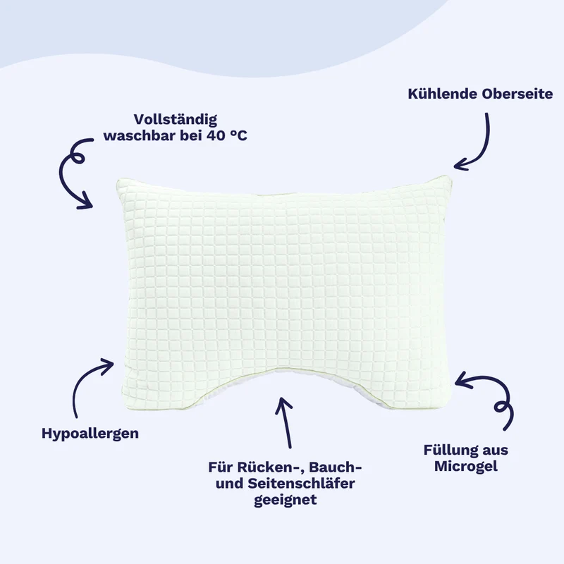 Zelesta Cooling Pillow - Microgel Support 45x65 cm