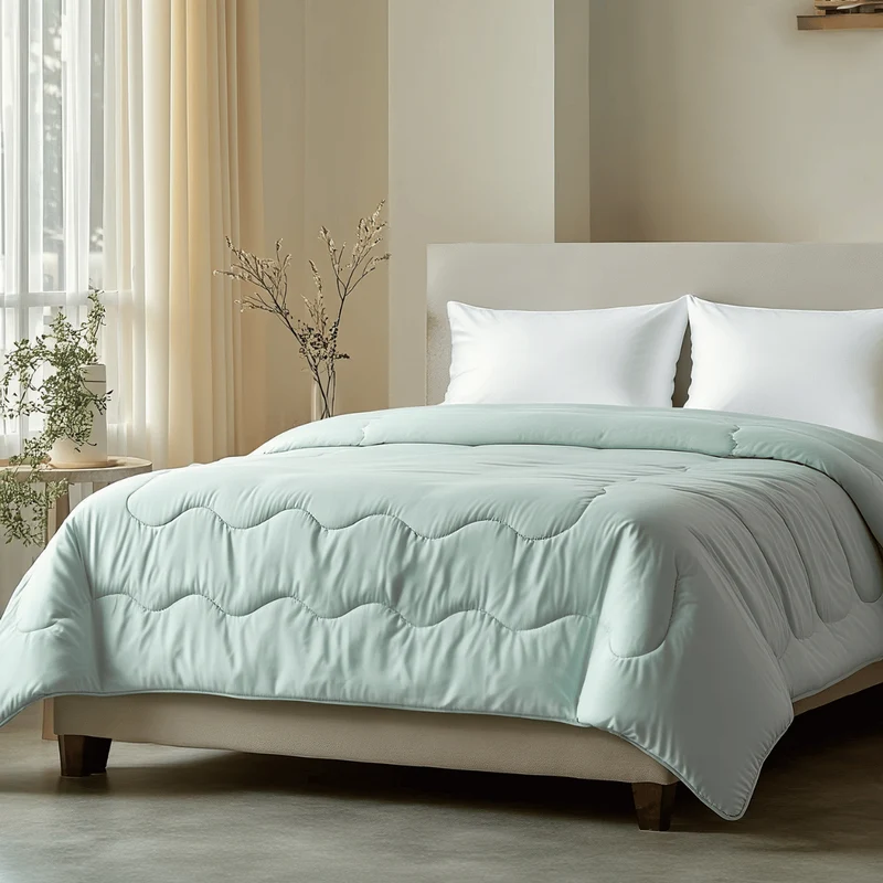 Zelesta Special Cooling Sommerbettdecke – Mintgrün