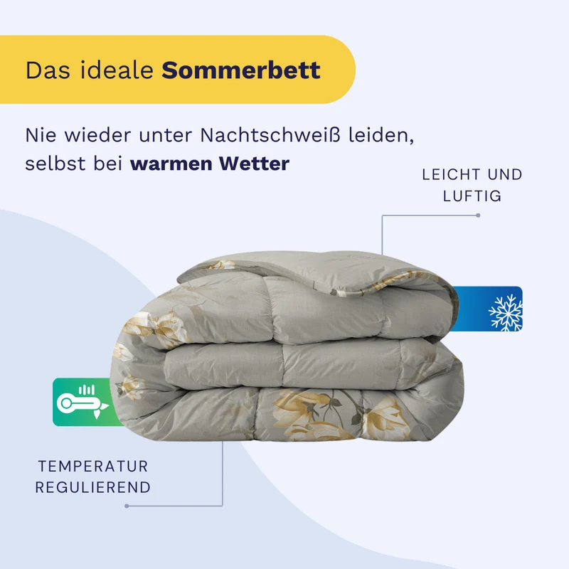 Zelesta Everyday Design Sommerbettdecke - White Blossom