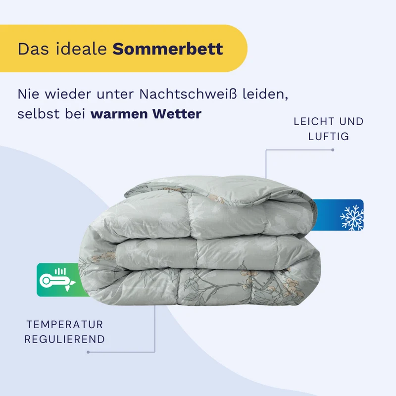 Zelesta Everyday Design Sommerbettdecke - Aqua Forest