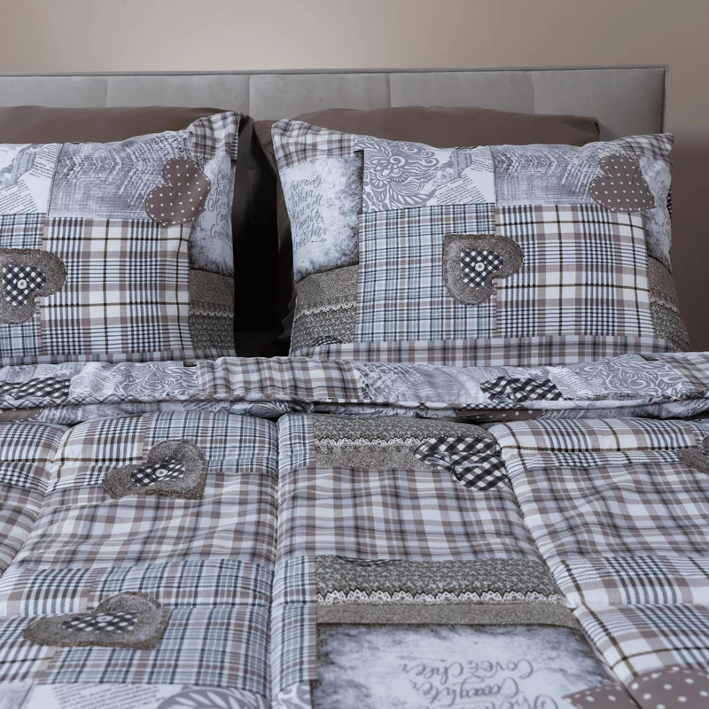 Zelesta Comfort Design Sommerbettdecke - Patchwork Hearts