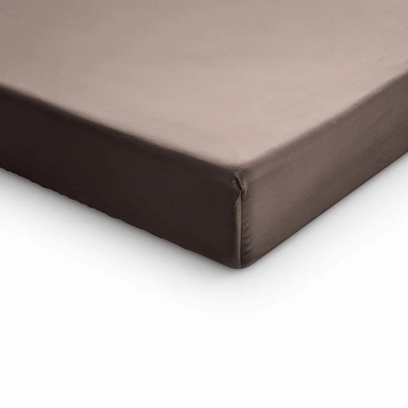Primaviera Deluxe Topper Satin Deluxe Spannbettuch - Taupe