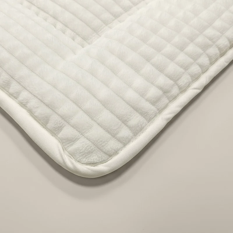 Zelesta Special Teddy Check Bettdecke - Creme