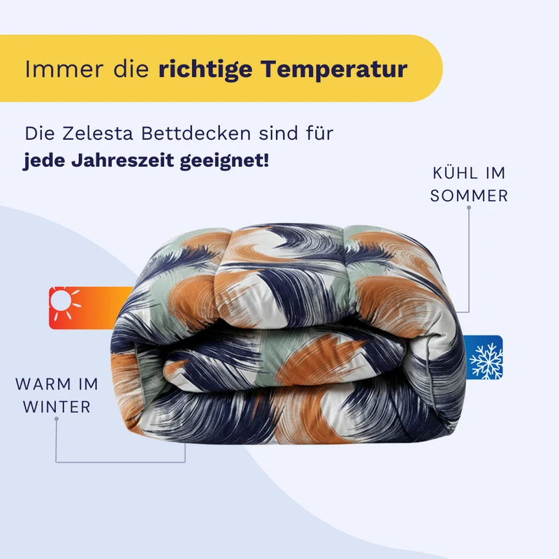 Zelesta Comfort Design Bettdecke - Urban Brush