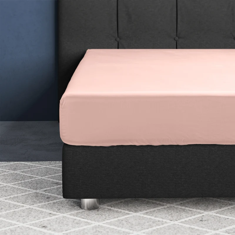 Primaviera Satin Deluxe Spannbettuch - Rosa