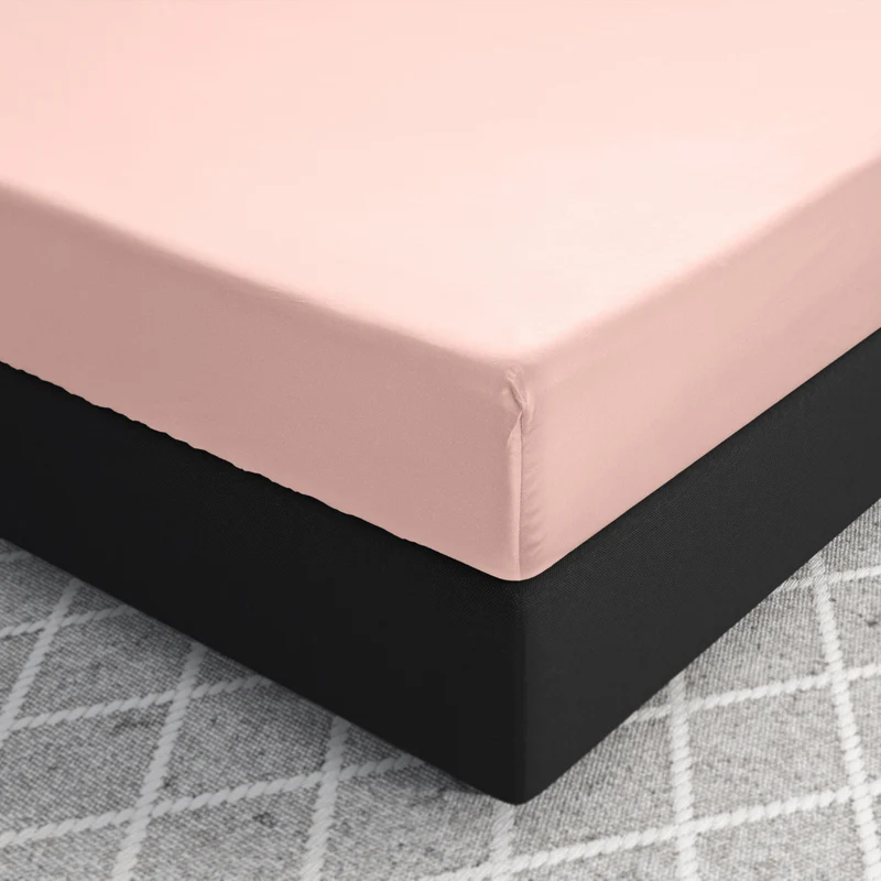 Primaviera Satin Deluxe Spannbettuch - Rosa