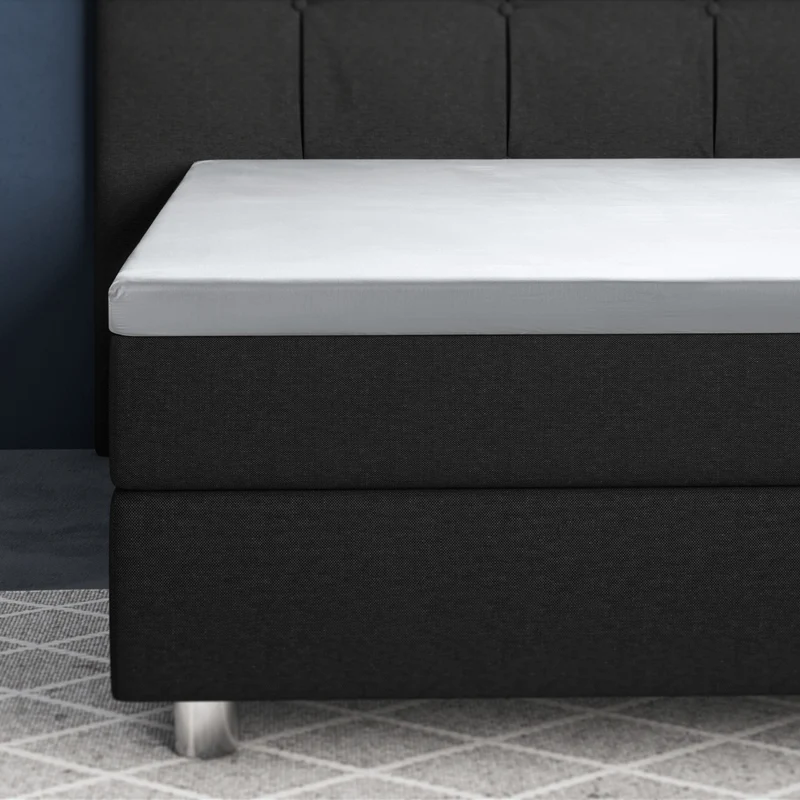 Primaviera Deluxe Topper Satin Deluxe Spannbettuch - Weiss