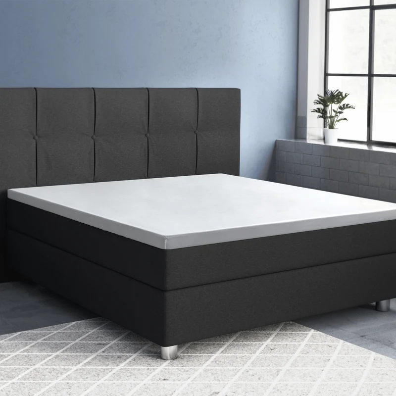 Primaviera Deluxe Topper Satin Deluxe Spannbettuch - Weiss