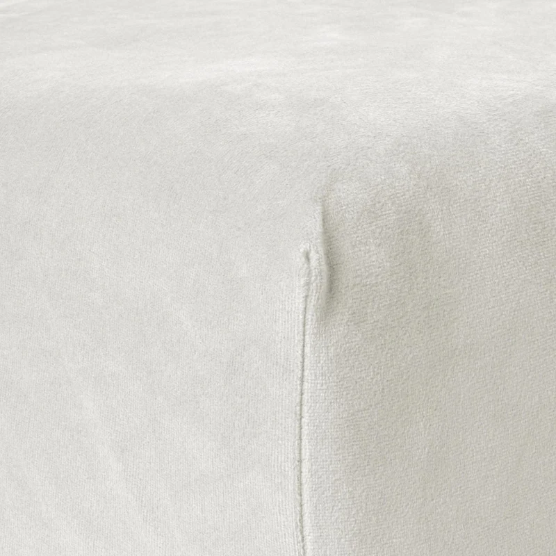 Samt-Spannbettlaken Creme