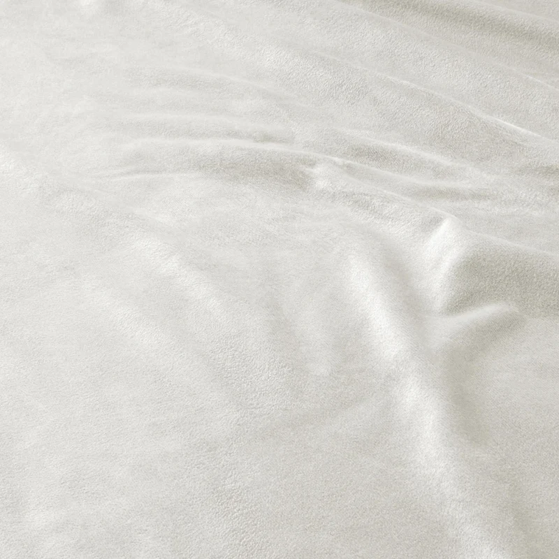 Samt-Spannbettlaken Creme