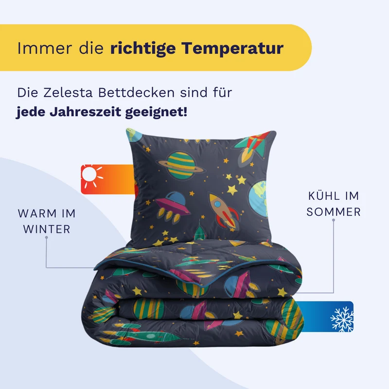 Zelesta Comfort Kids Bettdecke - Space Dream