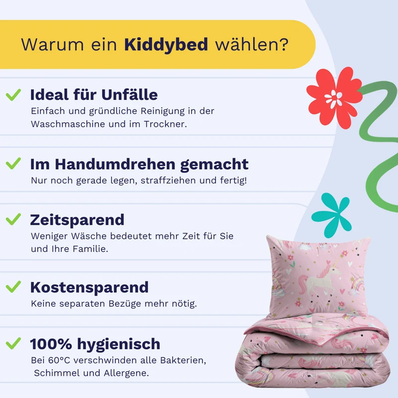 Zelesta Comfort Kids Bettdecke - Rainbow Unicorn