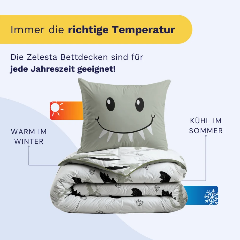 Zelesta Comfort Kids Bettdecke - Smiling Dragon