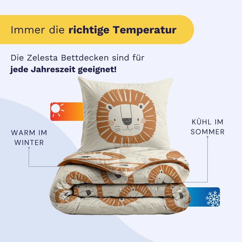 Zelesta Comfort Kids Bettdecke - Lucky Lion