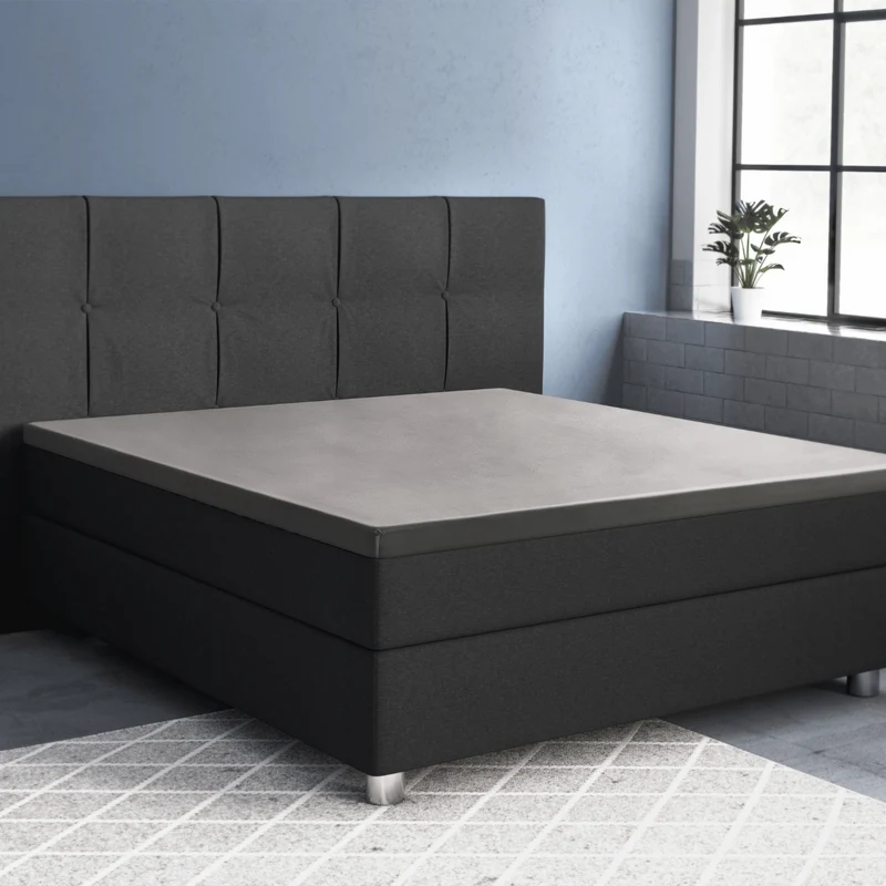 Primaviera Deluxe Topper Satin Deluxe Spannbettuch - Grau
