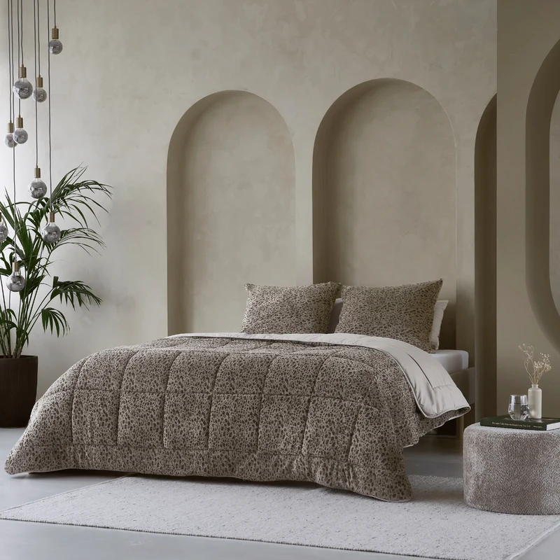 Zelesta Special Teddy Panther Bettdecke - Taupe