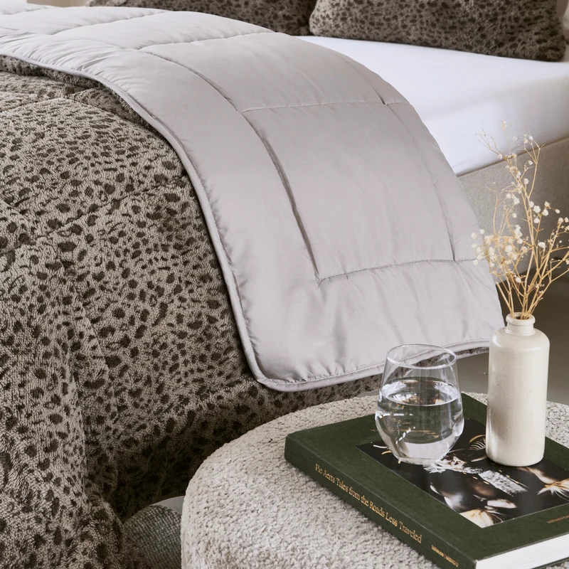 Zelesta Special Teddy Panther Bettdecke - Taupe