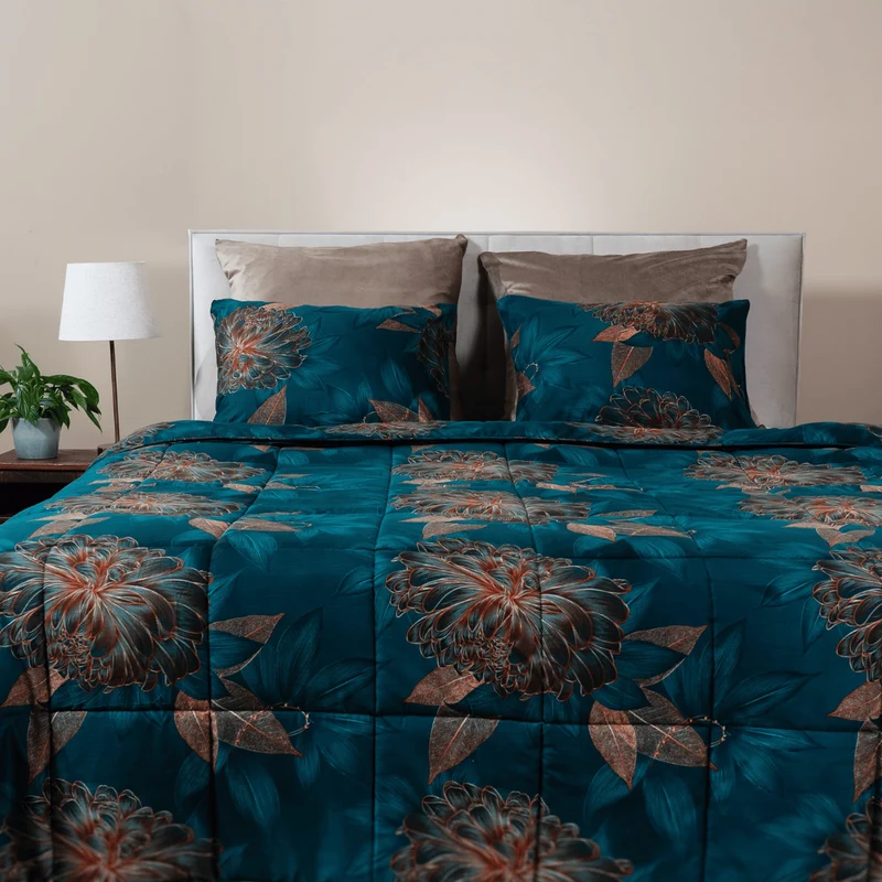 Zelesta Comfort Design Bettdecke - Königliche Blumen