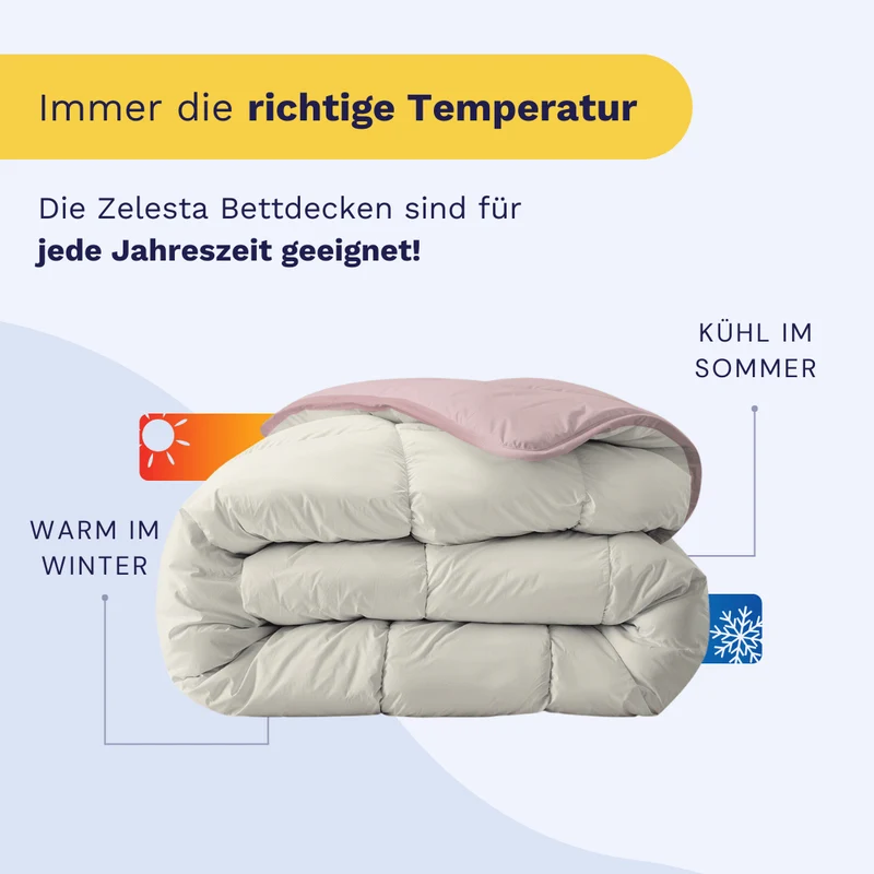 Zelesta Royalbed - Pastellrosa & Creme
