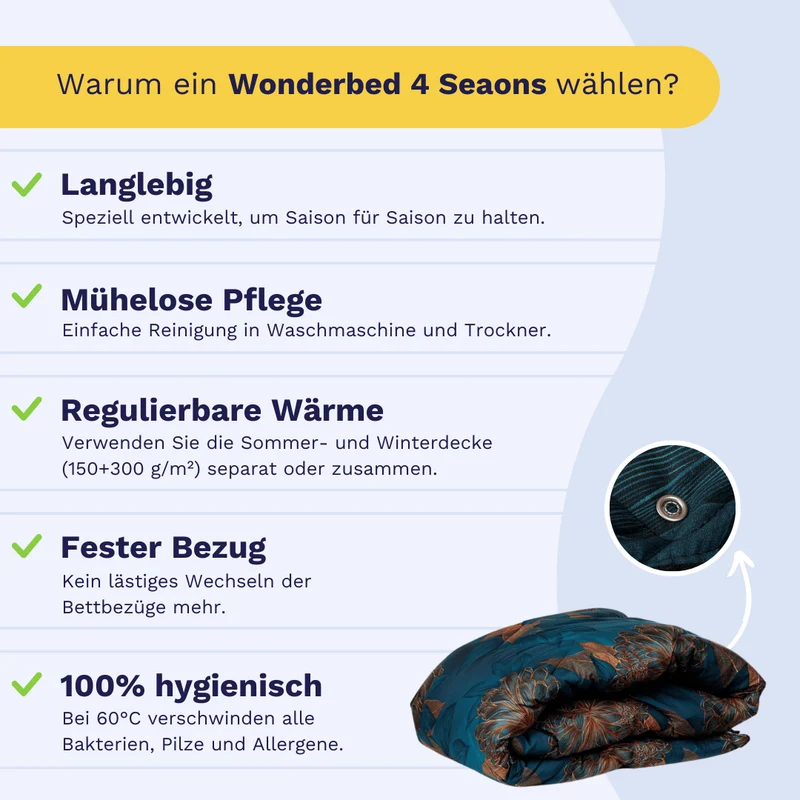 Zelesta Wonderbed 4-Jahreszeiten double - Royal Flowers