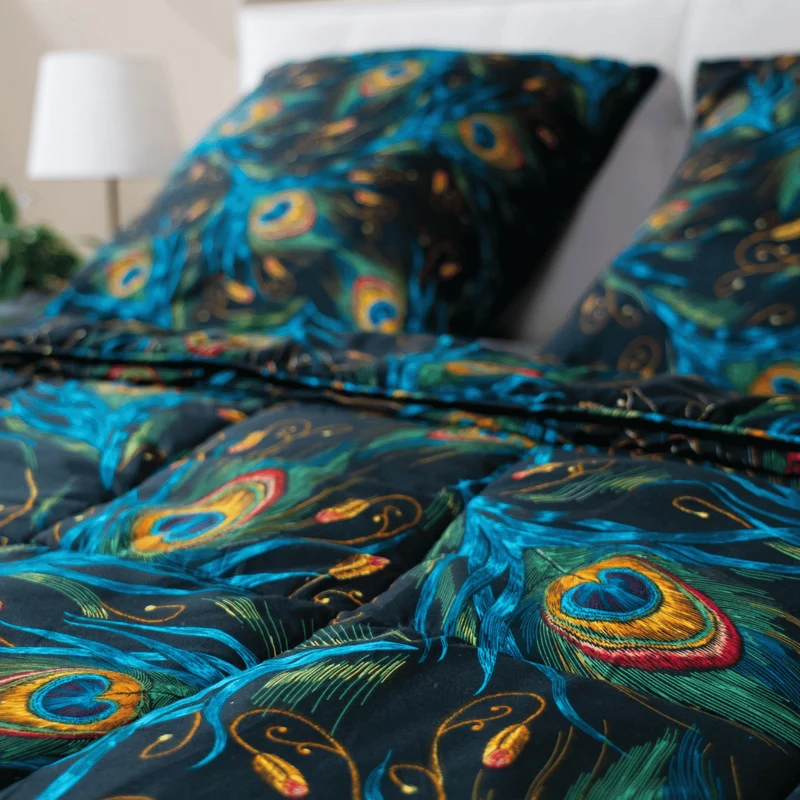 Zelesta Comfort Design Sommerbettdecke - Peacock Feathers