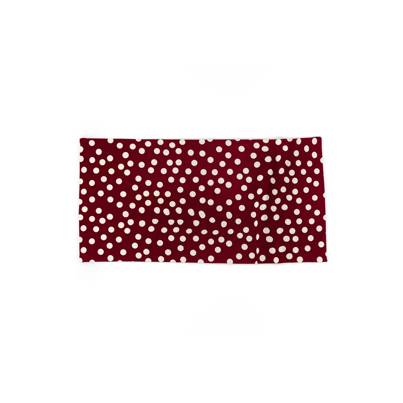 Bordeaux Scatter Dots Bath Towel