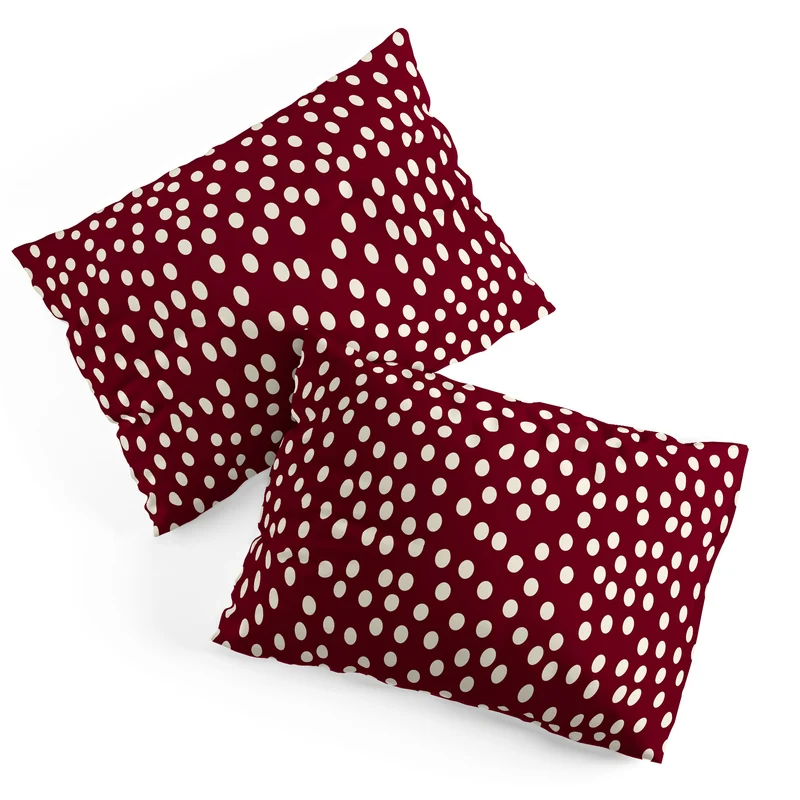 Bordeaux Scatter Dots Pillow Sham