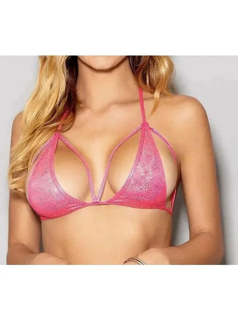 Escante 2088 Hologram Triangeltop - Verbeterd bandjesontwerp in roze en wit, één maat