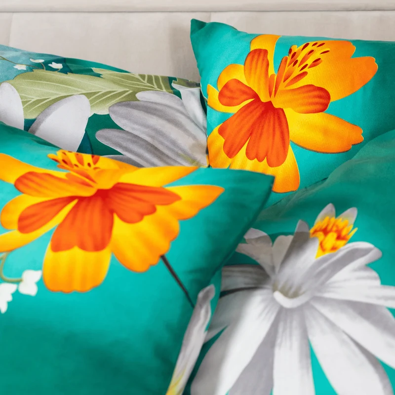 Zelesta Comfort Design Kissenbezüge Set von 2 - Spring Flower