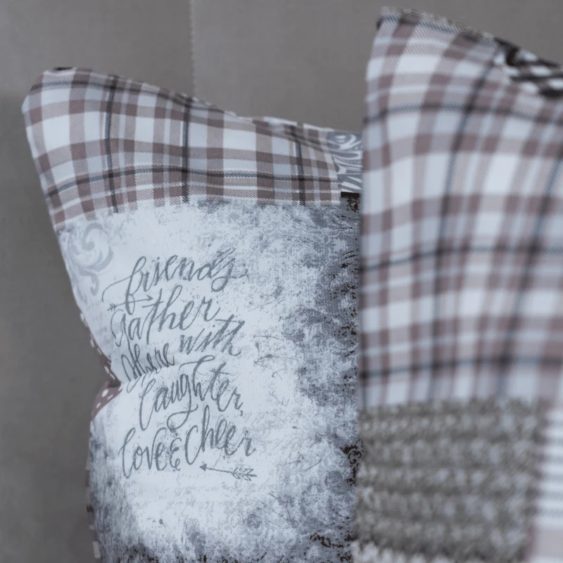 Zelesta Comfort Design Kissenbezüge Set von 2 - Patchwork Hearts