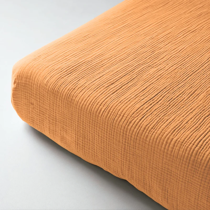 Musselin Spannbettlaken - Taupe