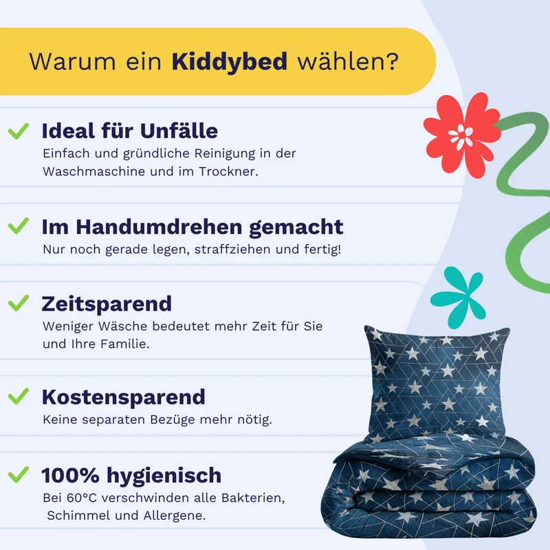 Zelesta Comfort Kids Bettdecke - Silver Stars