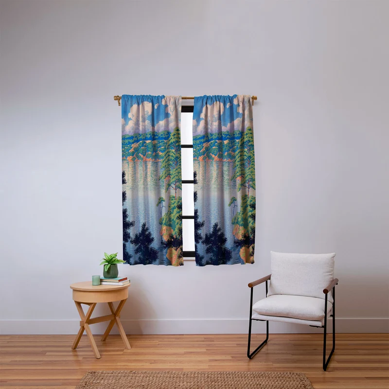 Hasui Karasu Marsh Akita Window Curtain