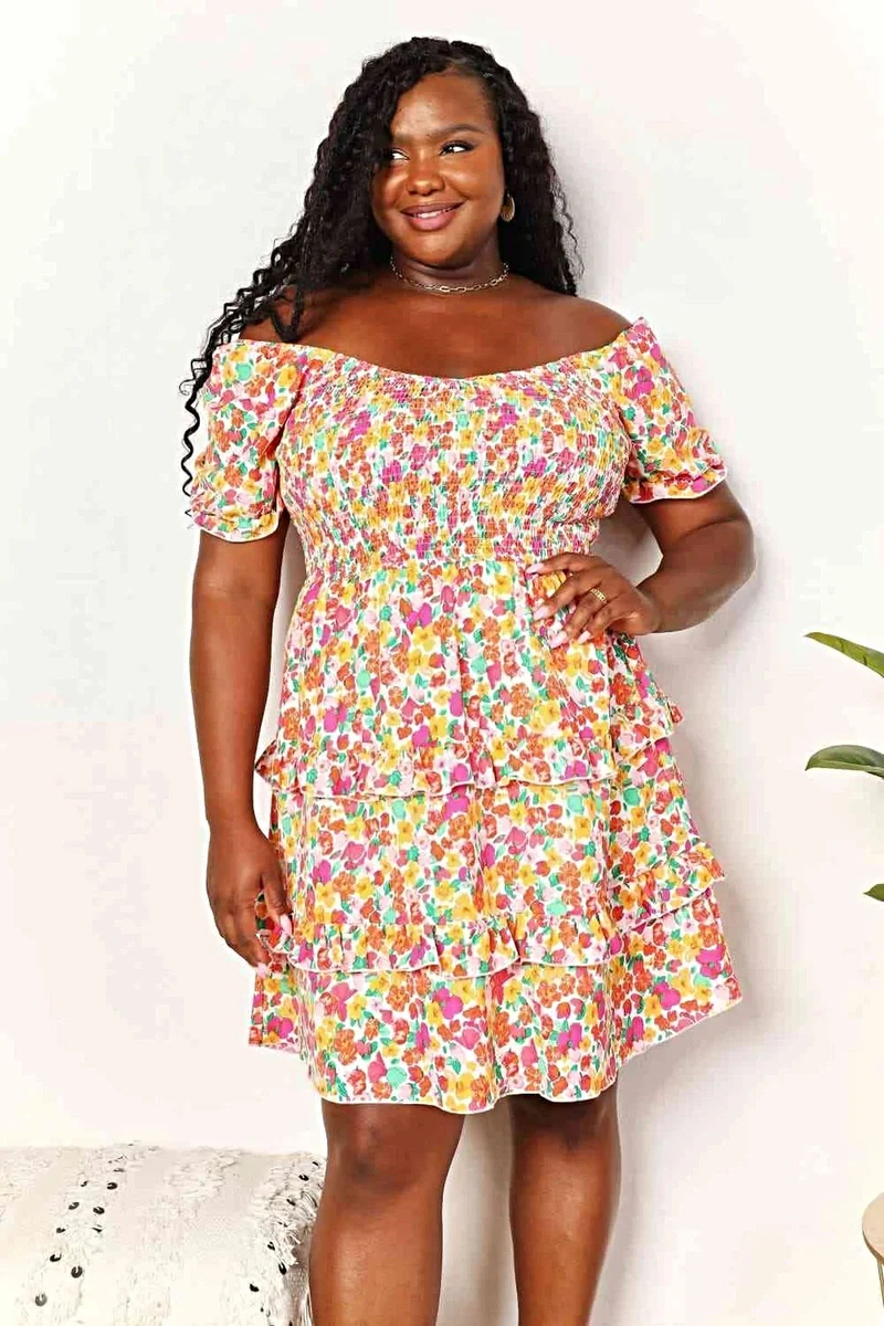 Geplooide sweetheart-jurk met ruchesmouwen - Bloemenminijurk voor moeiteloze elegantie