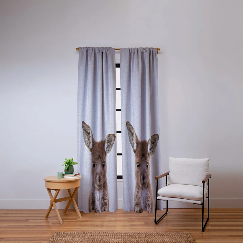 Baby Kangaroo Window Curtain